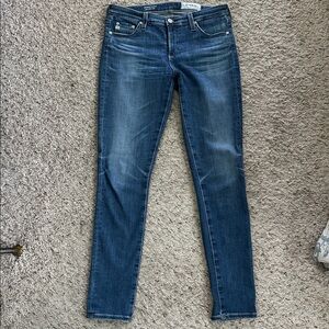 AG Adriano Goldschmied Dark Blue Ankle Jeans